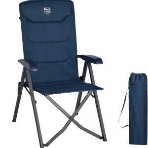 Chaise de camping bleue