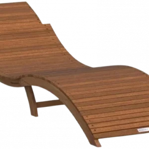 Chaise longue de jardin en bois