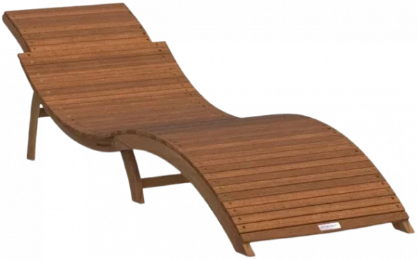 Chaise longue de jardin en bois